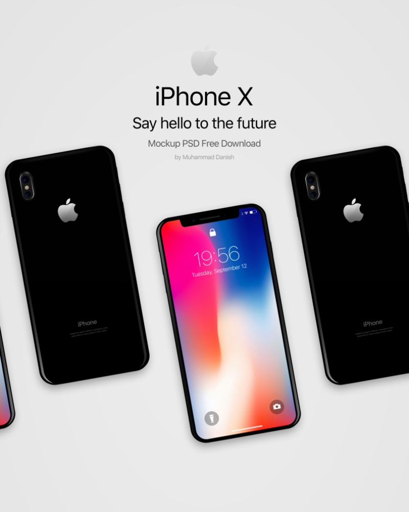 Iphone X 和iphone8展示模型免费打包下载 优波设计 设计师必备网址