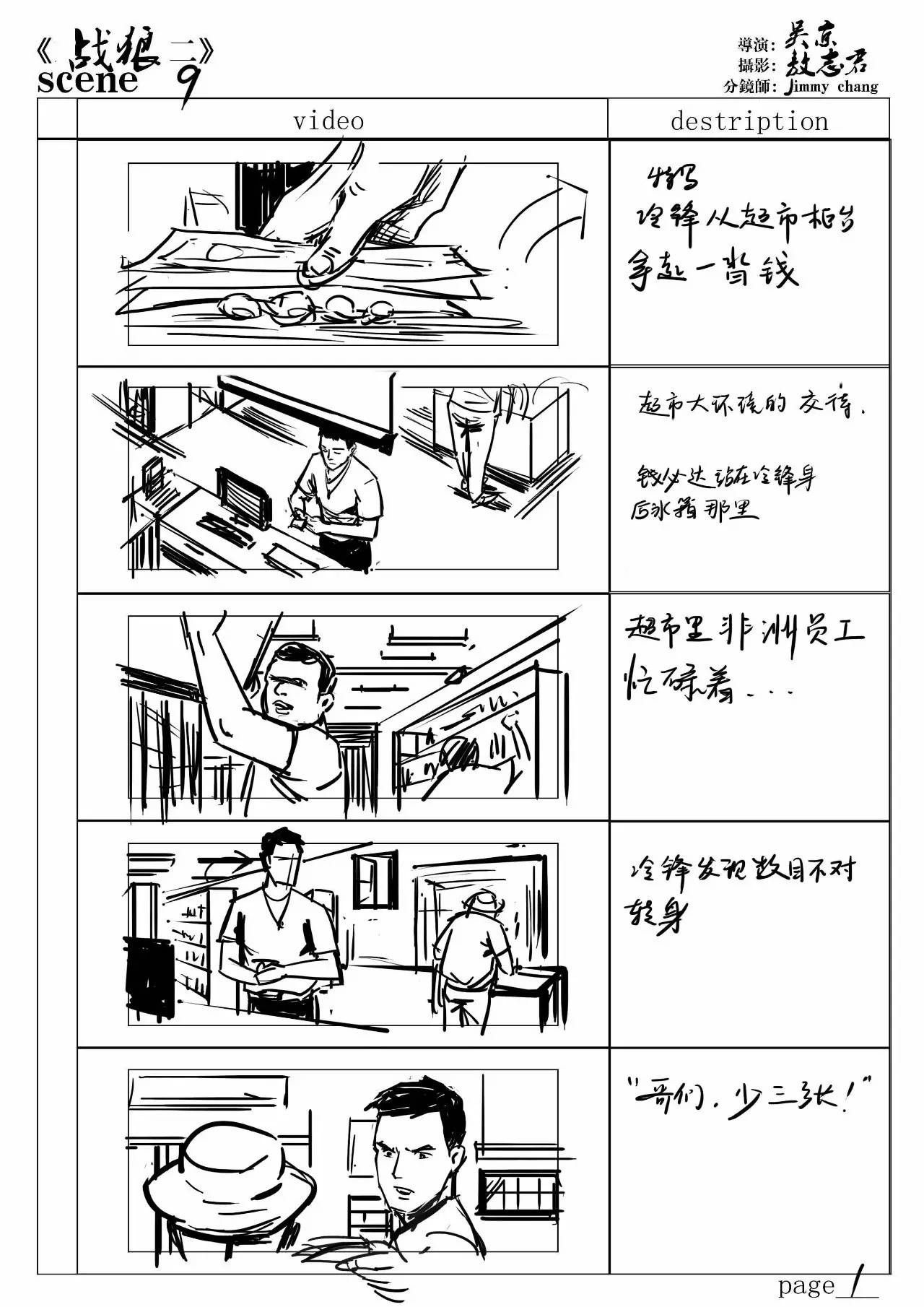 燃到爆的战狼2分镜竟出自这位暖男之手